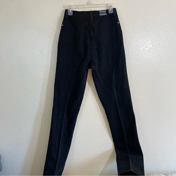 Vintage Rockie Mountain Jeans 9/10 Women’s 26x36 Black Made In USA RN17902 - Picture 4 of 12